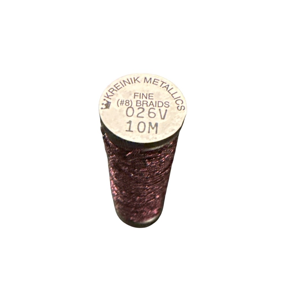 Kreinik Metallics Fine #8 Braid 10M 026V vintage amethyst New Metallic Thread